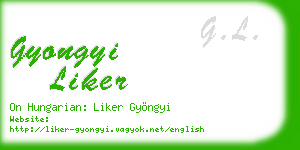 gyongyi liker business card